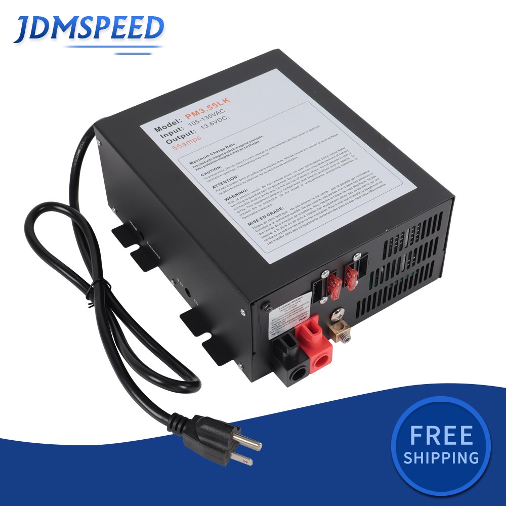 PM3-55LK 55 Amp Power Supply Converter Charger 110 Volt AC to 12 Volt DC for RV