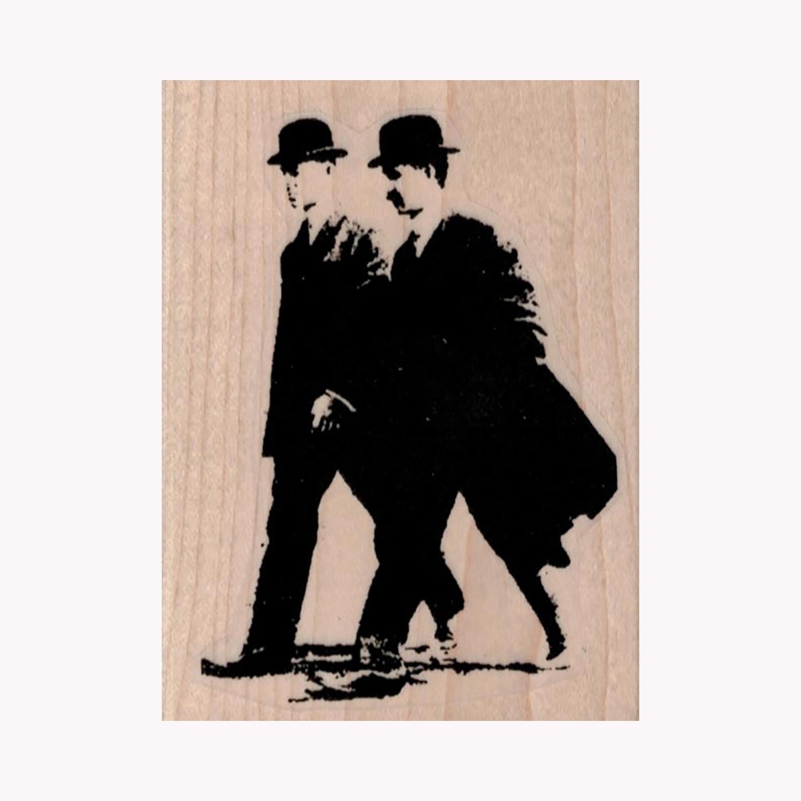 Mounted Rubber Stamp, Wright Brothers Walking, Wright Brothers, Vintage Men, Men