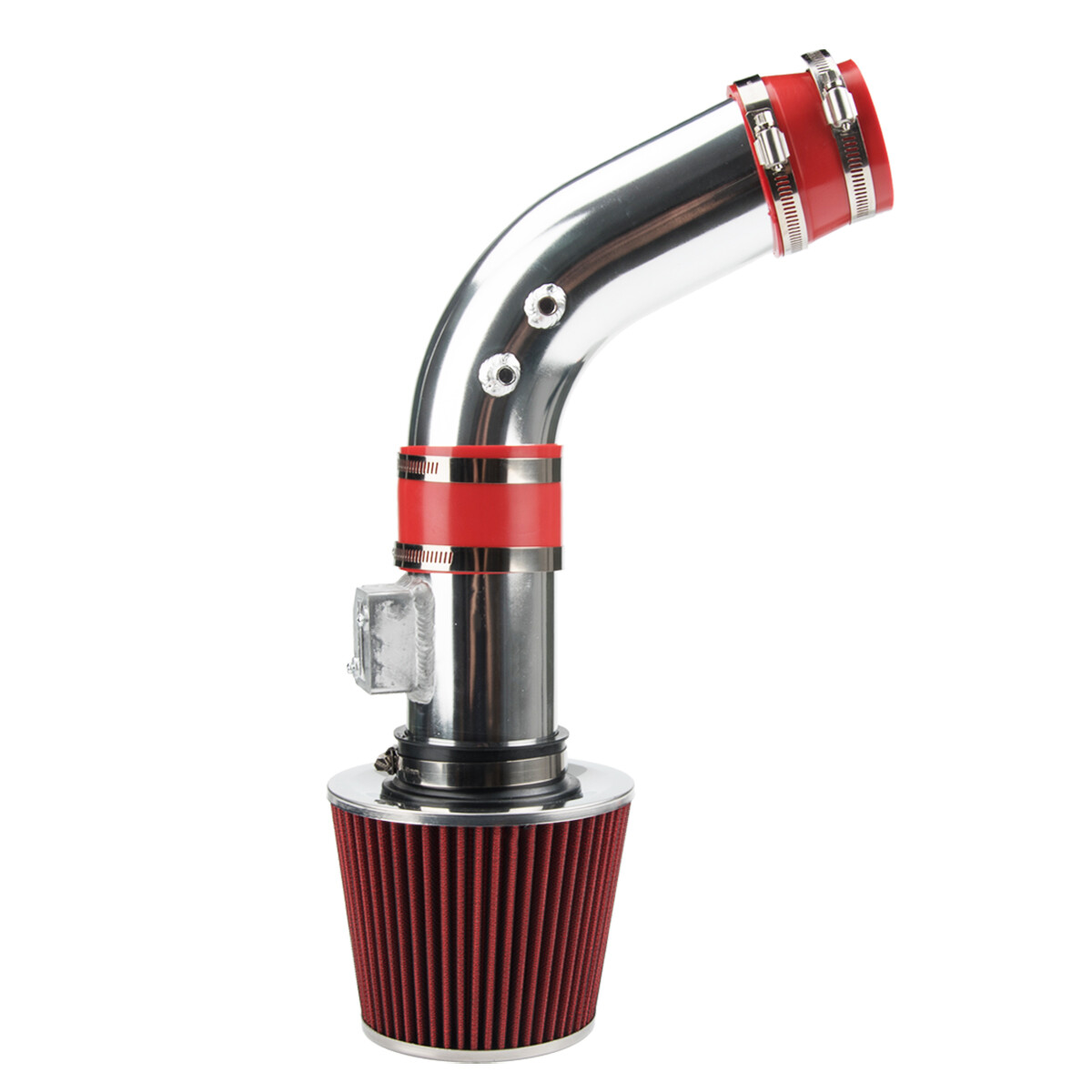 Red For 2PC 2004-2007 Honda Accord 2.4L L4 Sulev DX LX EX SE Air Intake