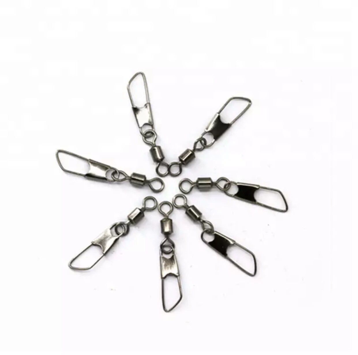 Safety Snap Link Swivels Quick Release Clip Tackle Rigs Size 2, 4, 6, 8