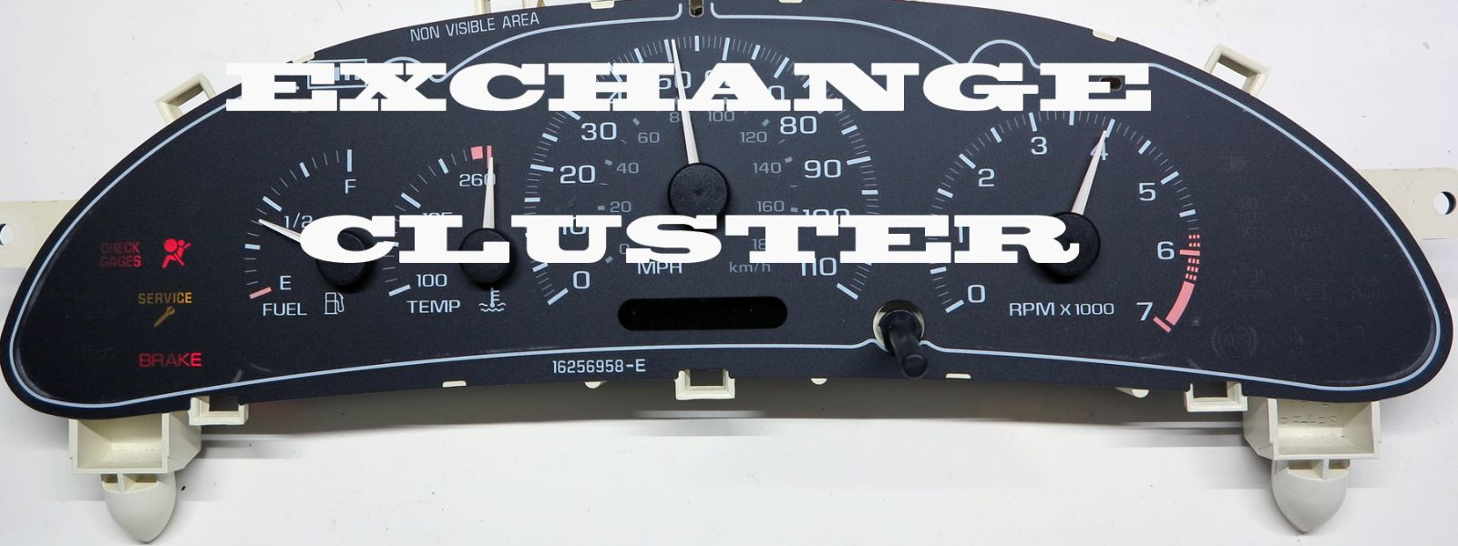 REBUILT SPEEDOMETER DASH CLUSTER EXCHANGE 2000 01 02 03 04 05 CHEVROLET CAVALIER