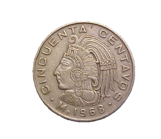 1968 Mexico 50 Centavos KM# 451 -Very Nice Circ Collector Coin -c6379xux