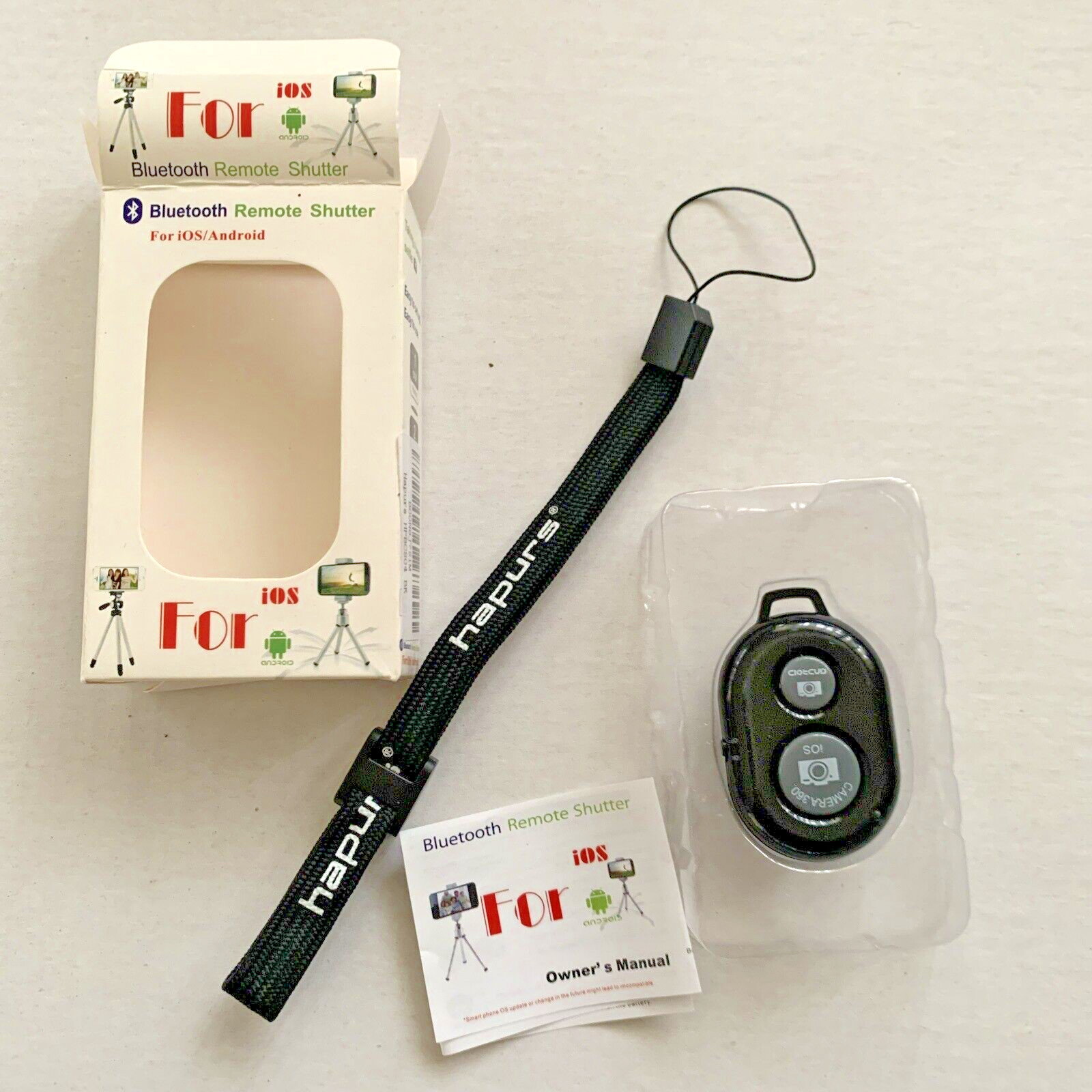 Bluetooth Shutter Remote Control Button for Smart Phone NEW in Box FREE Shipping