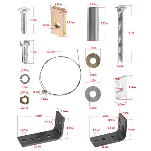 Universal Installation Kit w/Hardware and Brackets for Reese 5th Wheel Trailer