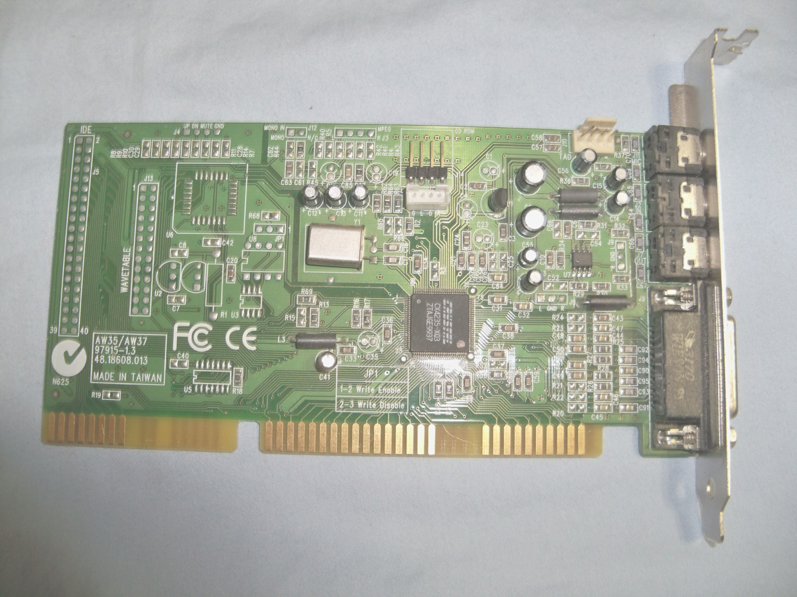 Crystal Sound AW35/AW37 97915-1.3 90.18610.001 ISA Sound Card - TESTED