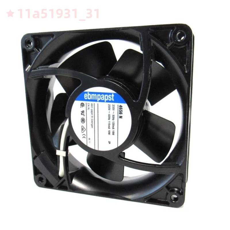 1 PCS NEW ebmpapst 4656N axial fan AC 230V 18/19W 119 x 119 x 38mm Compact fan