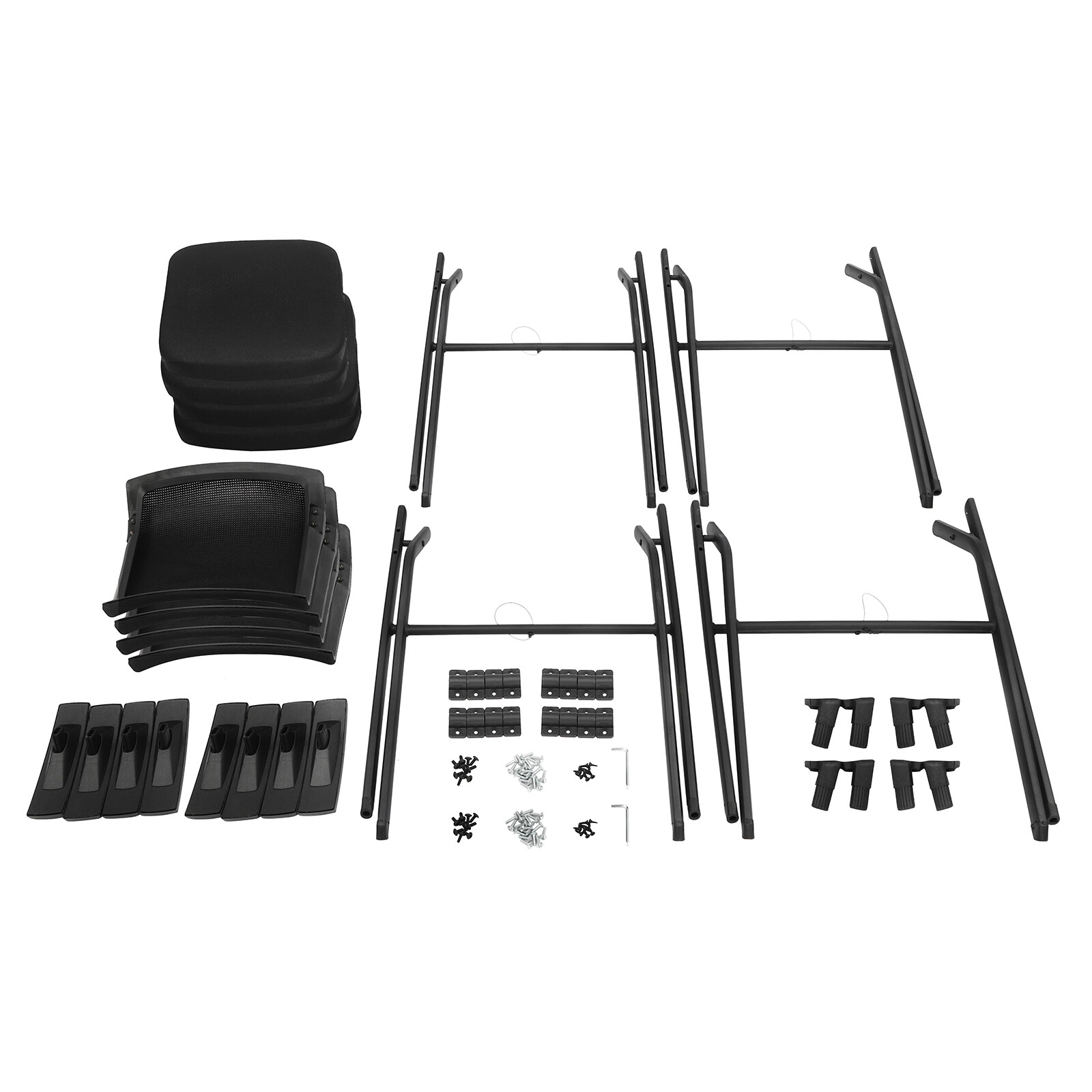 2pcs Office Guest Chair Conference Room Reception Chair With Lumbar Support