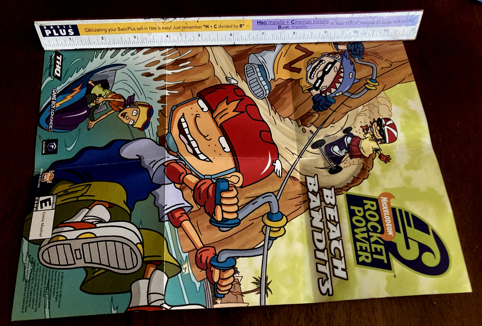 SET OF 5 SpongeBob Gameboy Advance Instruction Booklets Inserts Posters Points
