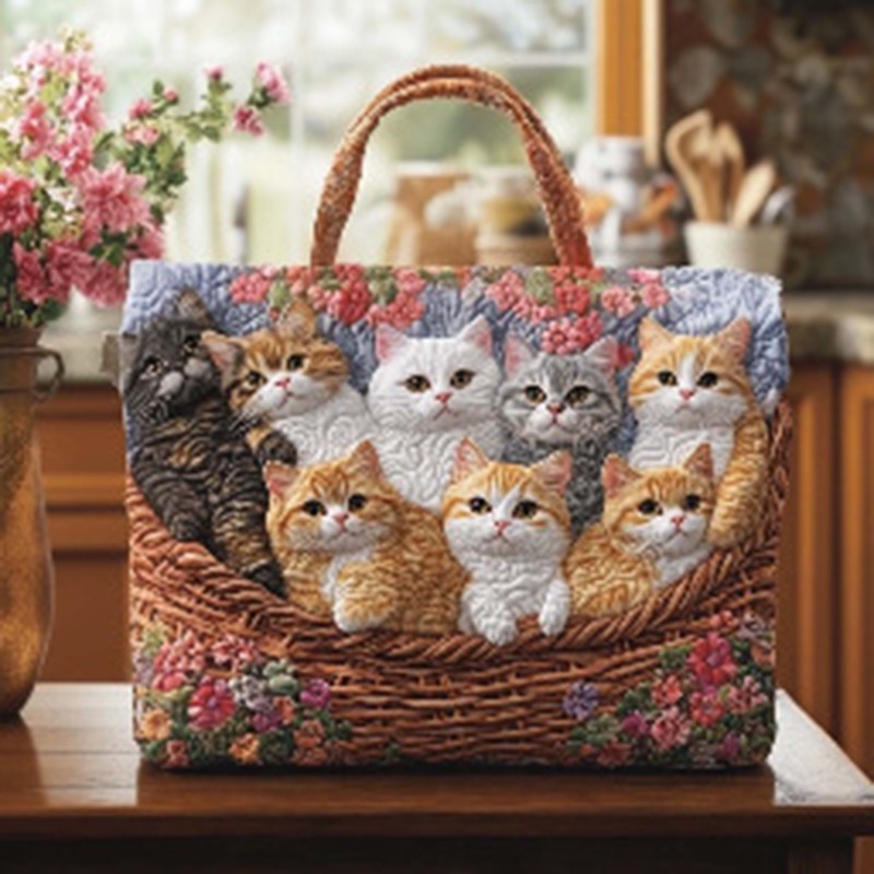 Digital Print Handy Bag Canvas Tote Bag Shopping Travel 600D Oxford Handbag 17