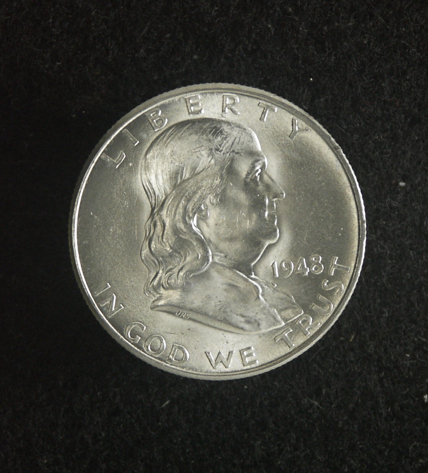 1948 D Franklin Half Dollar... BU with possible FBL - Very Nice Raw coin.