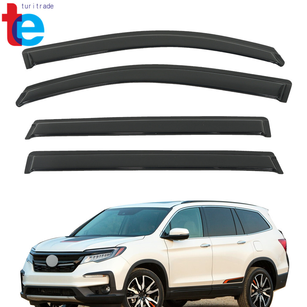 For Honda Pilot 2016-2022 Window Visors Rain Sun Guard Vent Shades Deflector 4pc