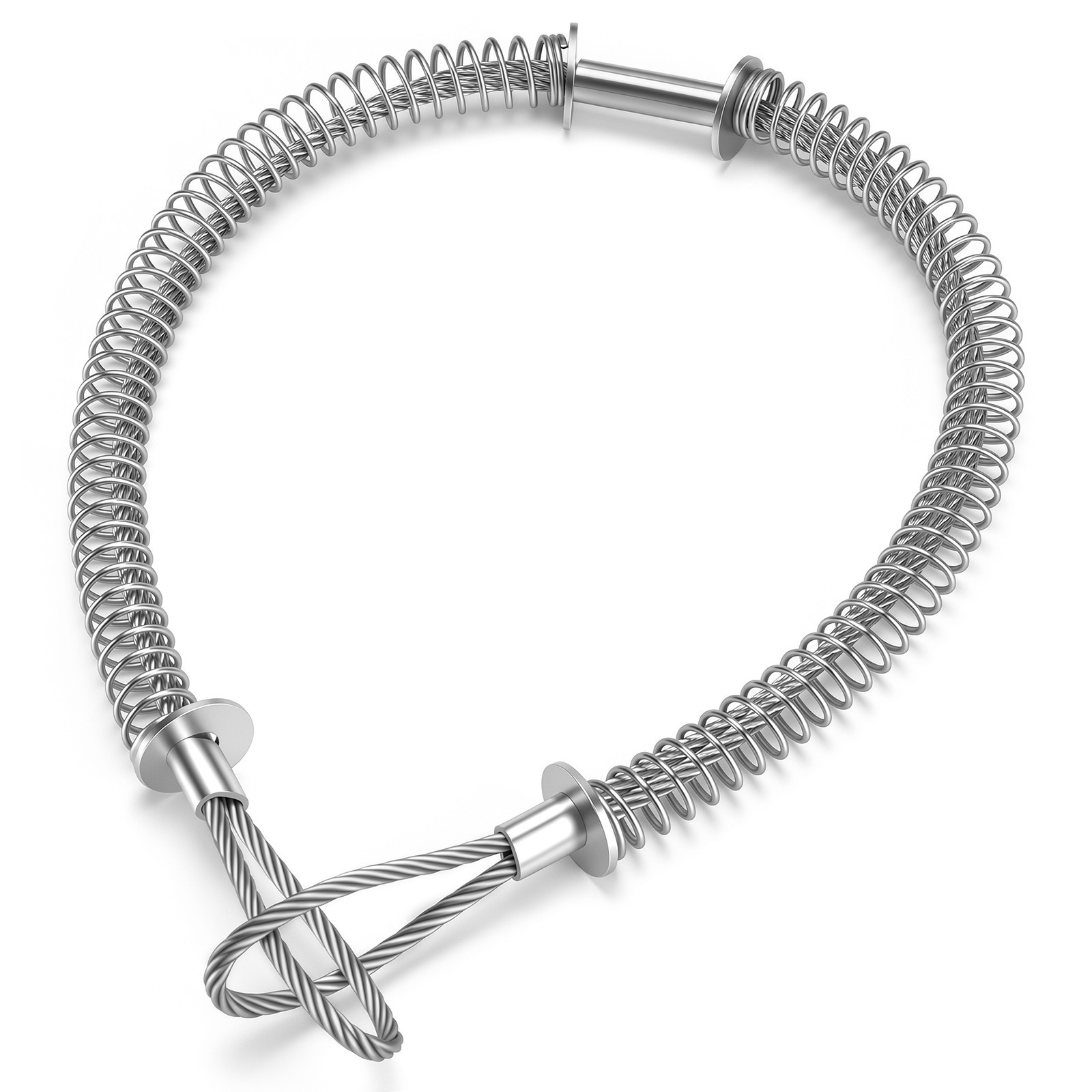 1/8" x 20" Hose Whip Safety Cable Heavy Duty Whip Check for  Hydraulic Line Home