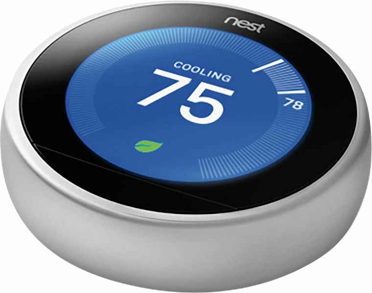 Certified: Google Nest 3rd Gen Learning Thermostat - Stainless Steel T3007ES