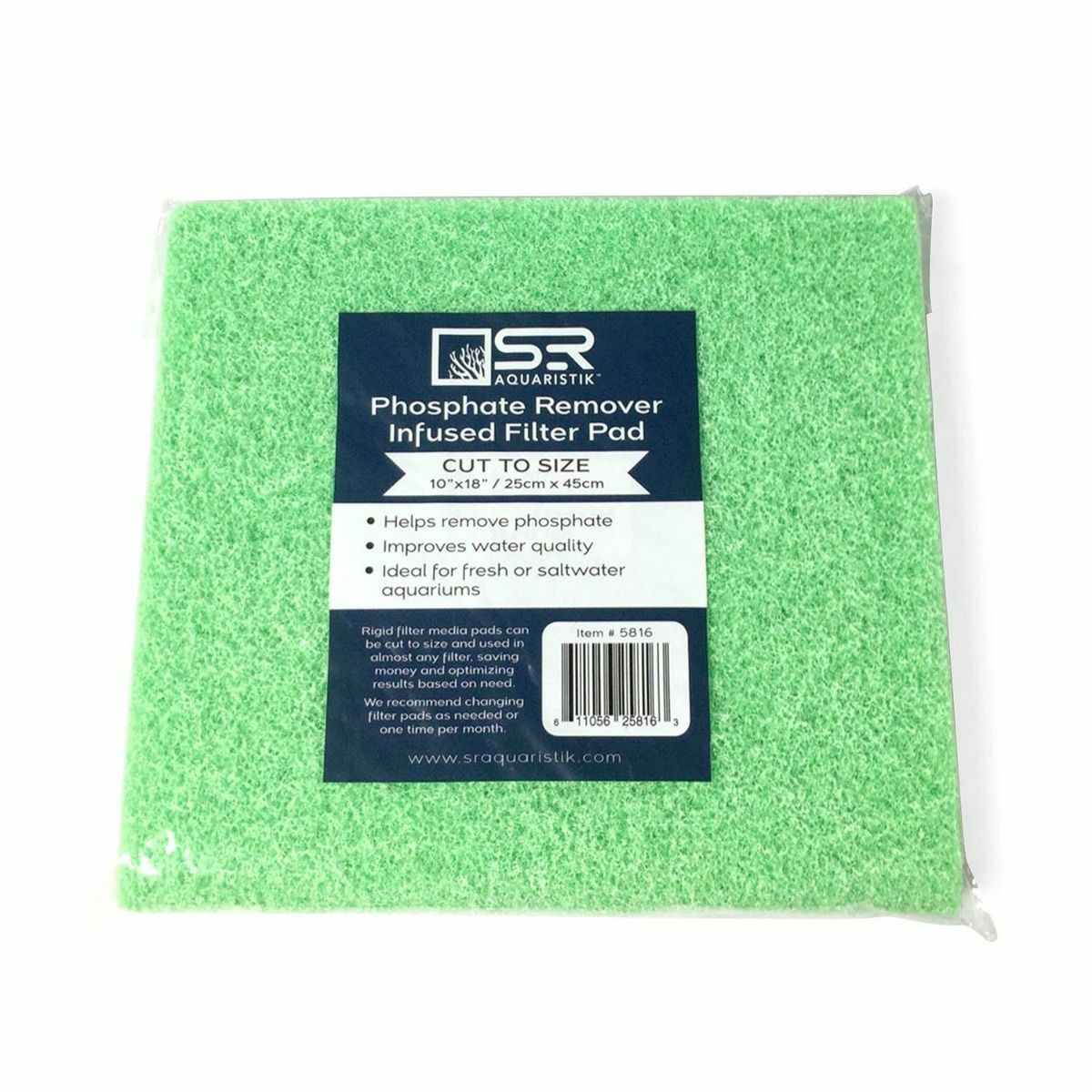 Aquarium Filter Media Pad Phosphate Remover Cut To Fit SR Aquaristik Infused Pad