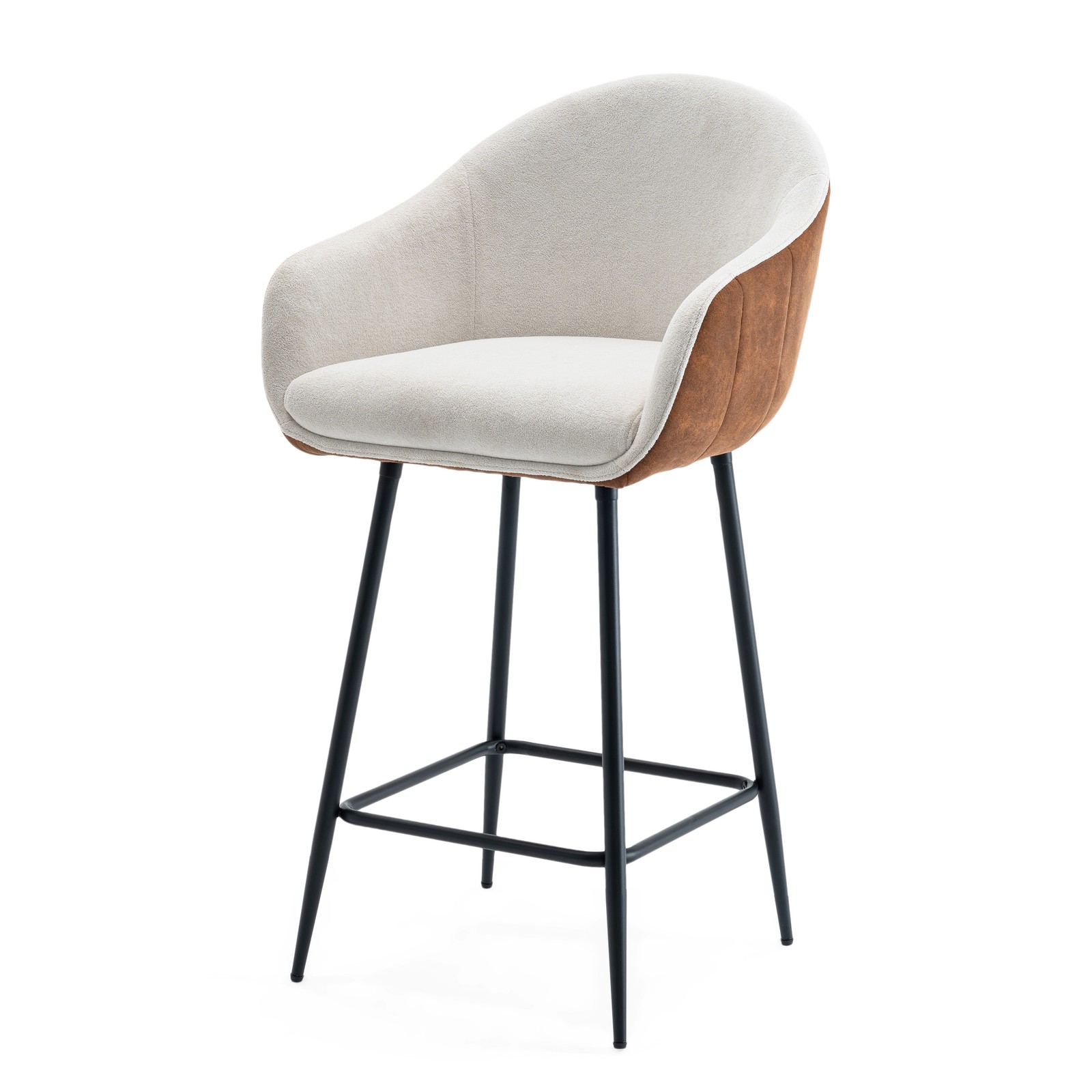 26.5'' Modern - Style counter height bar stools, with comfortable upholstery