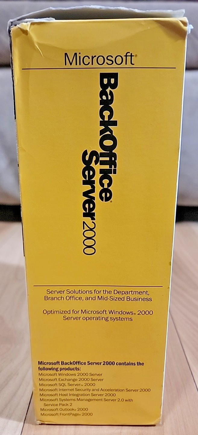 Microsoft BackOffice Server 2000 - Software 5 Clients - CD 6-Disc Set & Key READ
