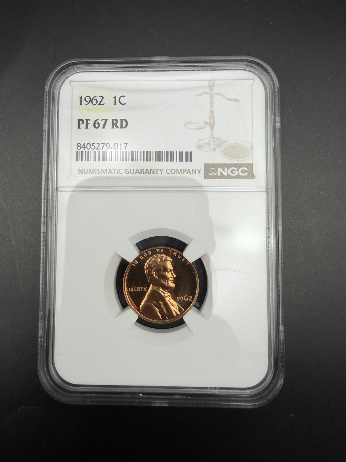 1962 Lincoln Memorial Cent PF 67 RD NGC Nearly Perfect Nice Luster