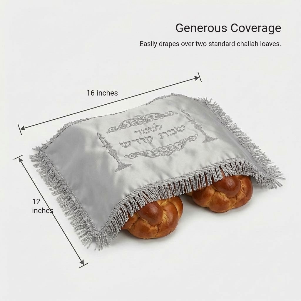 Simcha Challah Covers Small Satin 15x11" 35 pieces