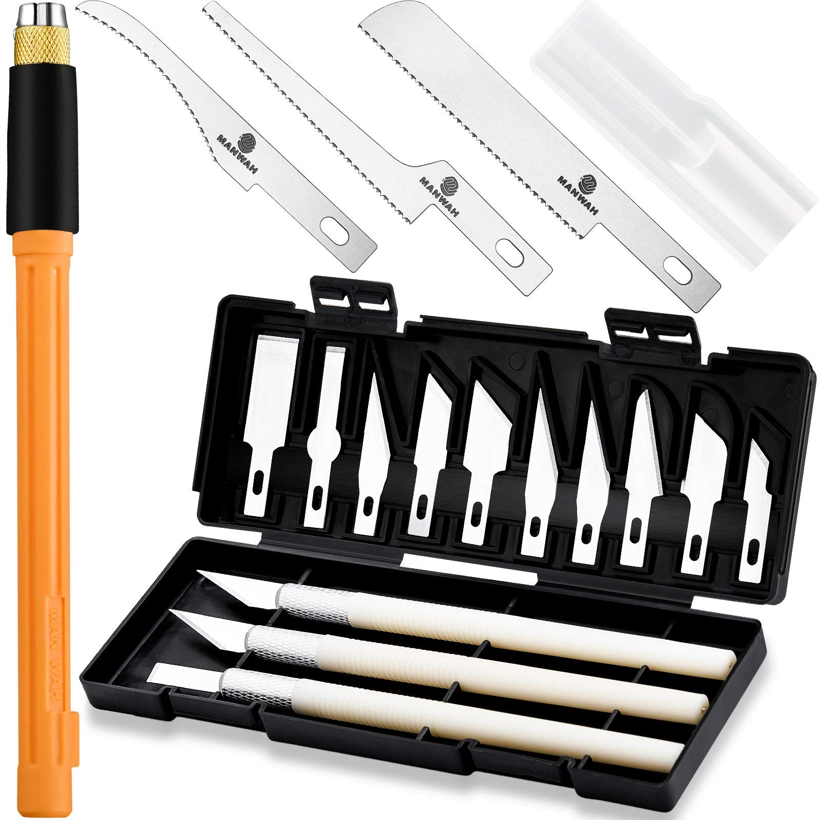 2 Sets Hobby Saw Tools for Miniatures Model Craft with 1 Set Mini Hand Silver