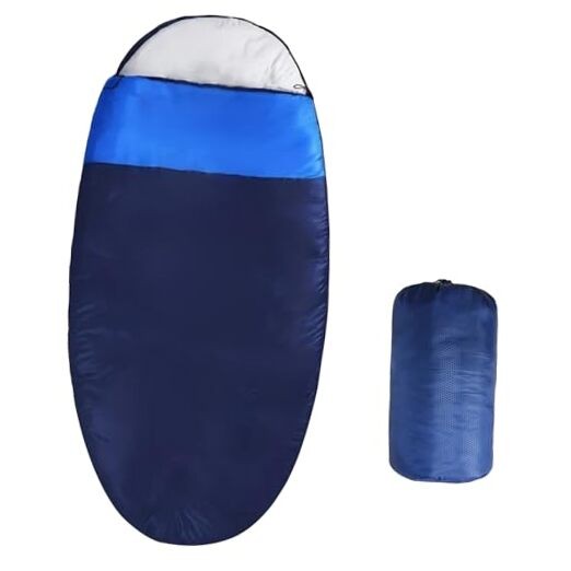 Egg-Shaped Sleeping Bag for Adults - All Season Warm & Cool Weather - 3.8lb