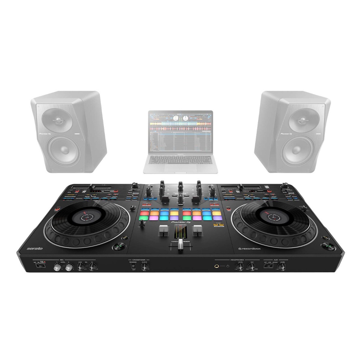 Pioneer DJ DDJ-REV5 Scratch 2-Channel DJ Controller w Case & Decksaver