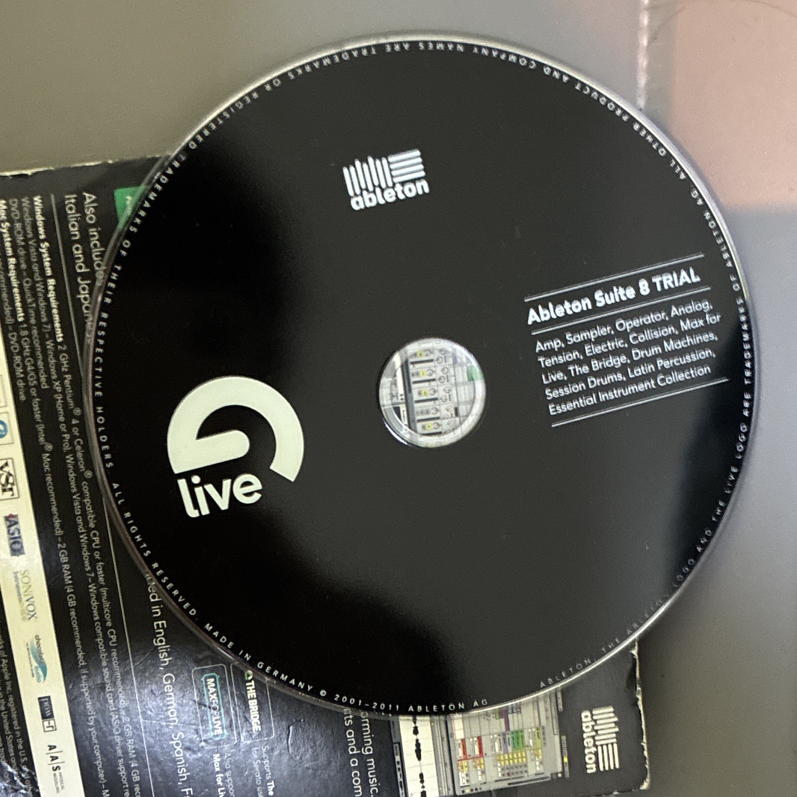 Ableton Suite 8 DAW/Multitrack Trial DVD for Windows & Mac, Multilanguage