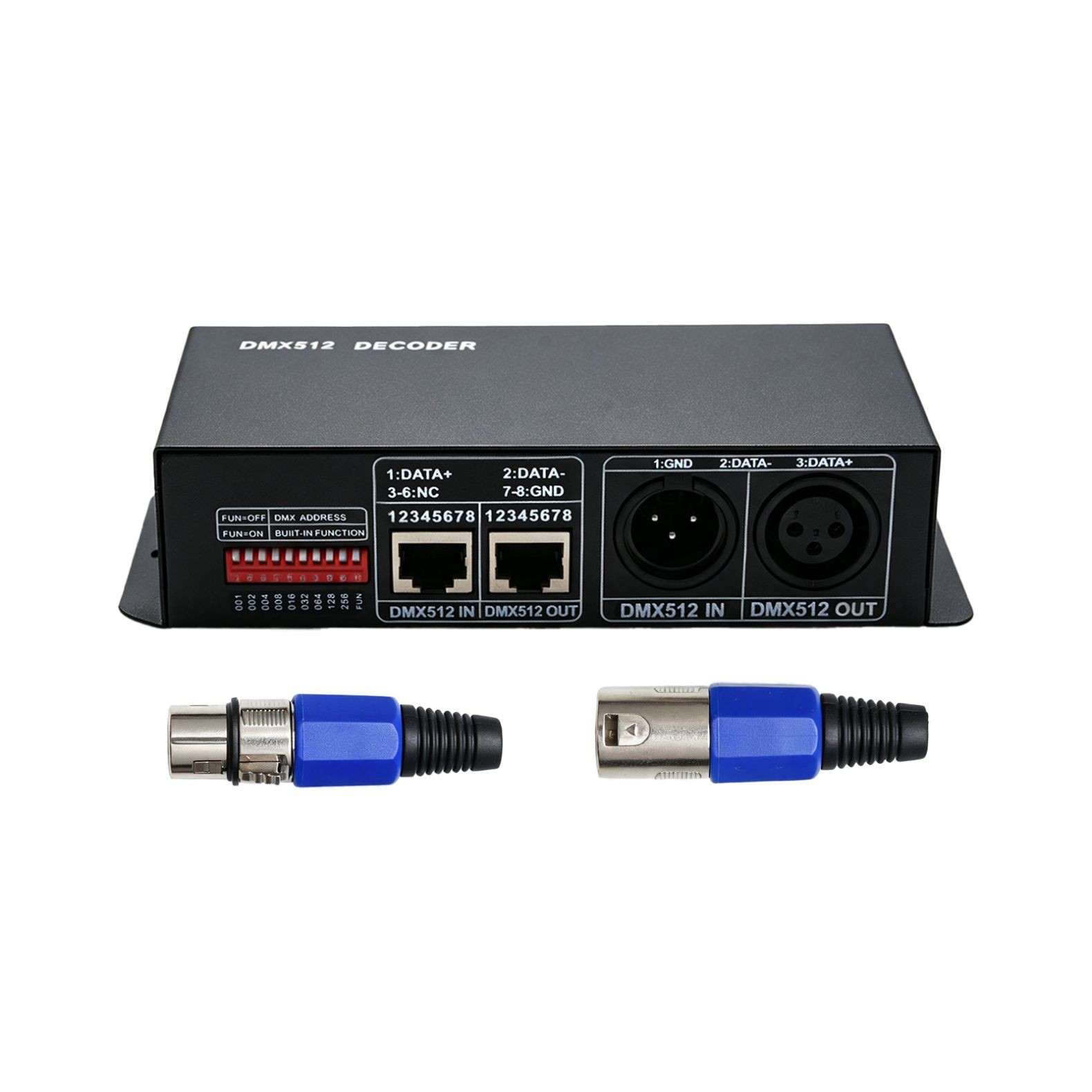 DC12V~24V LED RGBW DMX 512 Controller Decoder Dimmer 4 Channel 8A Stripe Light B