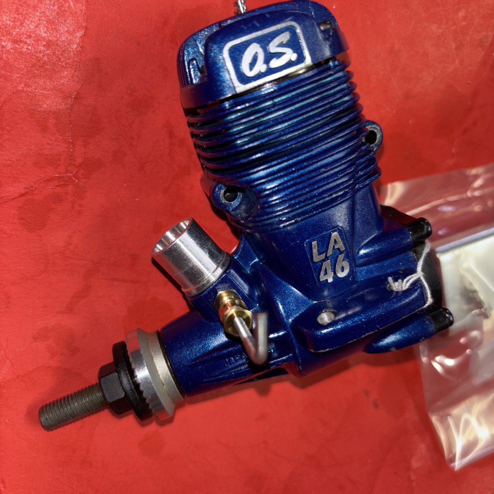 OS LA 46 C/L ENGINE EXCELLENT COMPLETE WITH T-MUFFLER #02A
