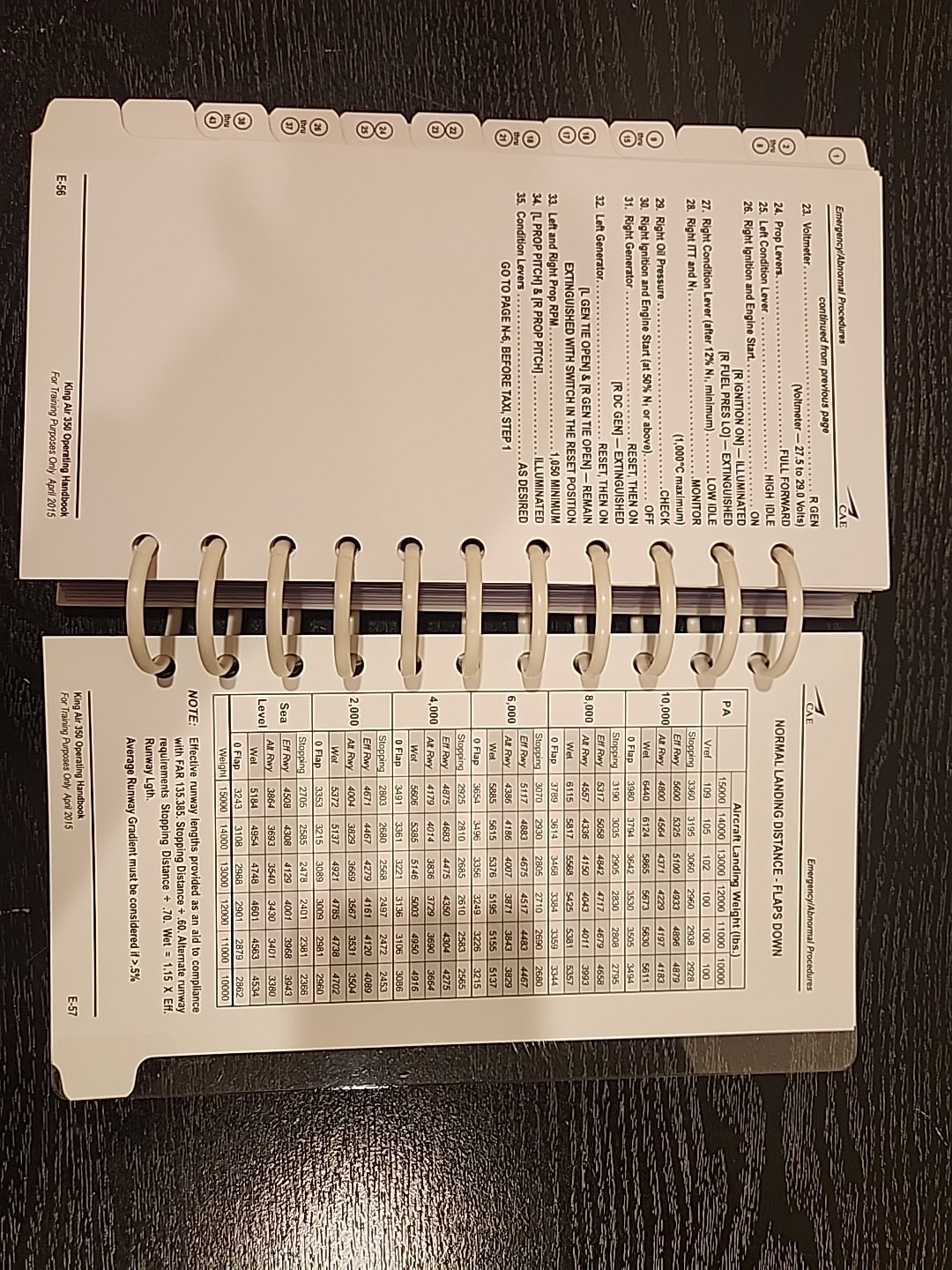 NEW!! CAE King Air B350 EFIS 85 Pilot Operating Handbook Rev 1 2015