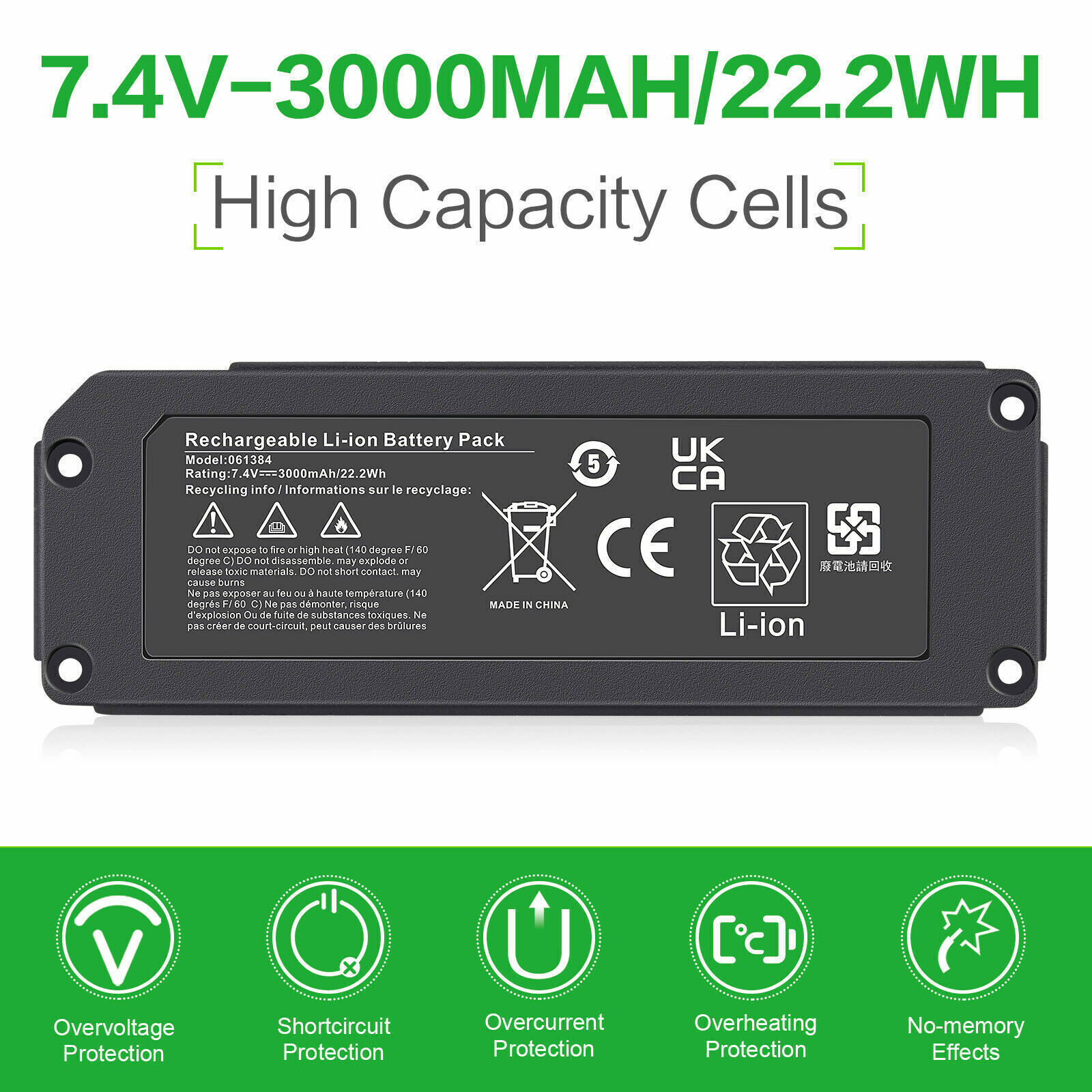 061384 061386 063287 063404 061385 Replace Battery for Bose Soundlink Mini 1 22W
