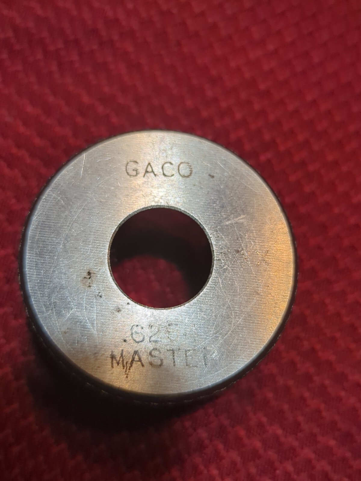 G.A.CO. .6254-XX Master, Plain Smooth Bore RING GAGE  (RG16)
