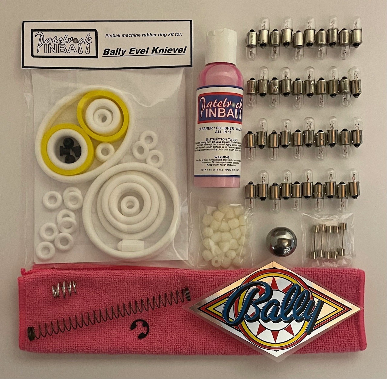 1977 Bally Evel Knievel Pinball Machine Maintenance Tune Up Kit