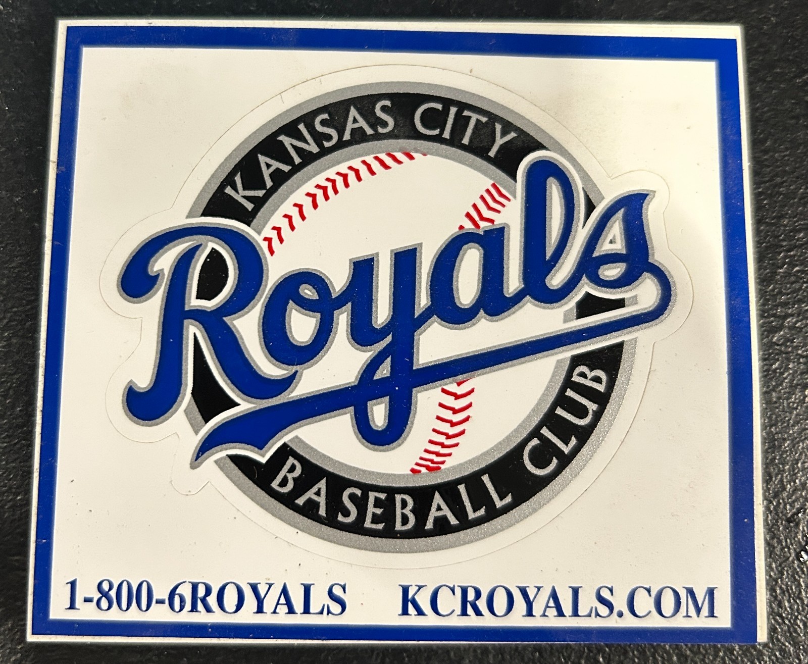 Kansas City Royals Sticker Baseball Club Vintage 4 X 3 1/2