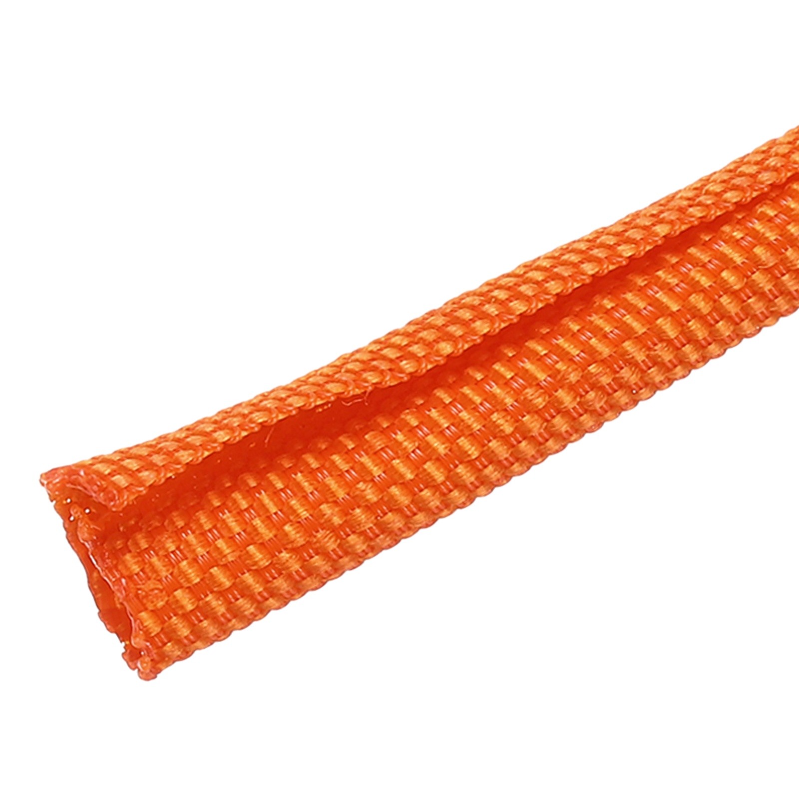 Wire Split Braided Cable Management Sleeve, Orange (1/8" - 39 Feet)