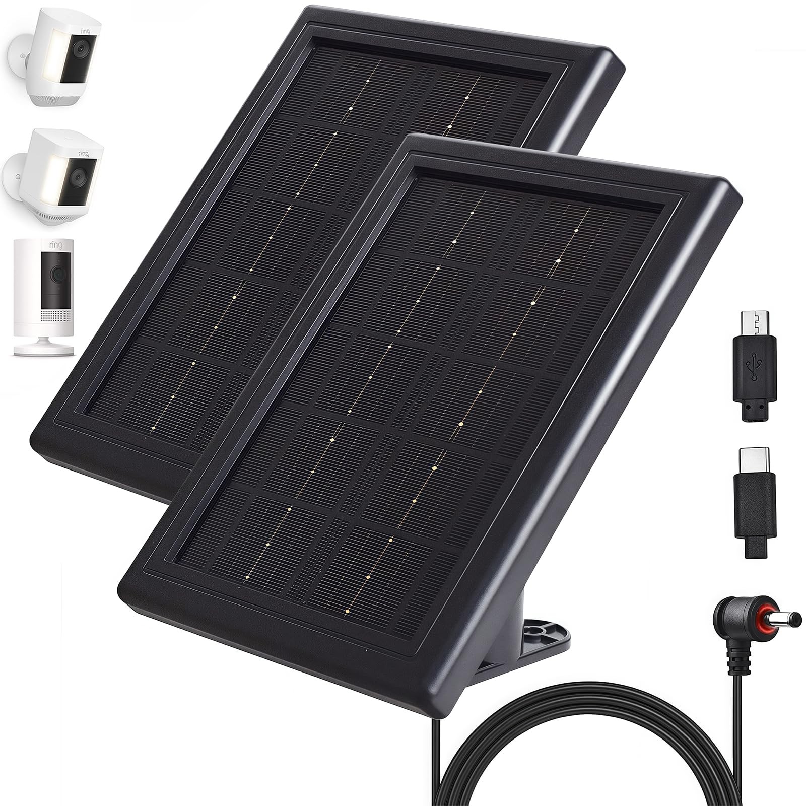 Ring Camera Solar Panel Charger 5v 3.5w Solar Charger Compatible With Spotlight