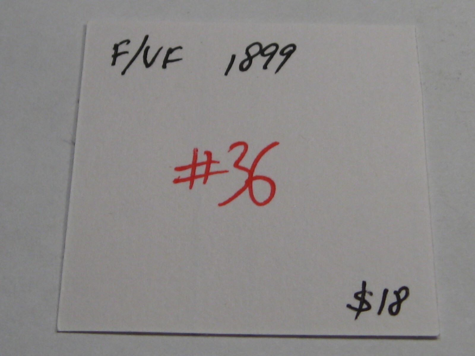 F/VF 1899 Five Cent 5¢ CANADA. #36