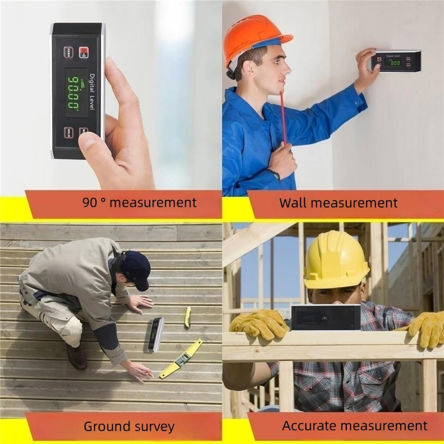 Inclinometer, Digital Protractor/Level/Angle Finder and Gauge Tools with V-Groov