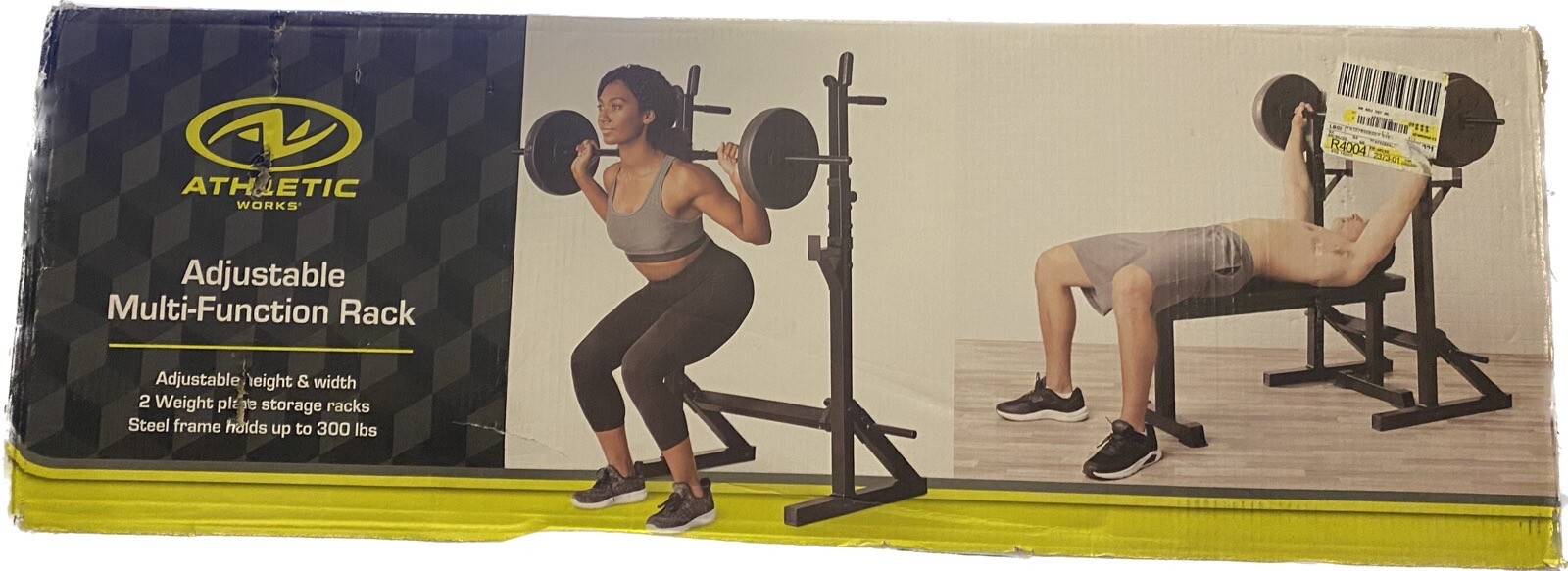 Athletic Works Adjustable Squat Rack NEW*-/