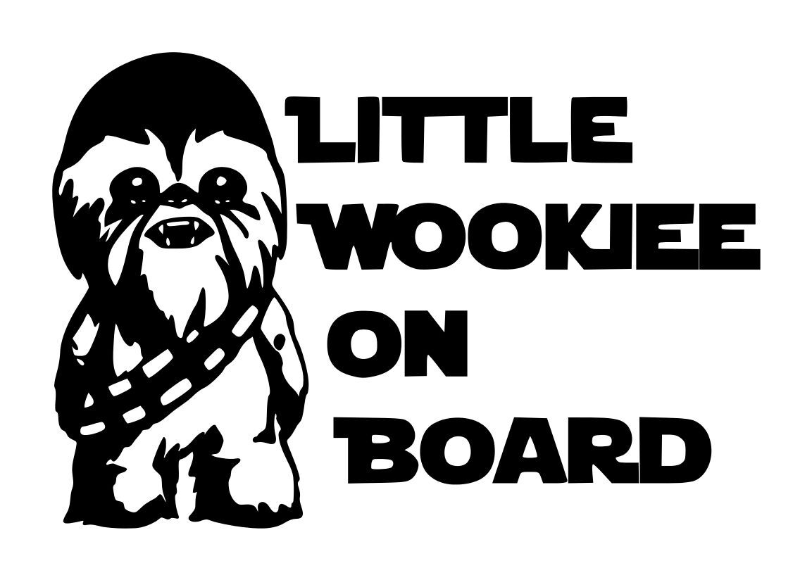 Baby On Board Star Wars Wookiee or Wookiees Decal #1 Choose Size, Style, Color