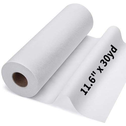 White White A Medium 11.6" x 30yd Interfacing Fabric for Sewing