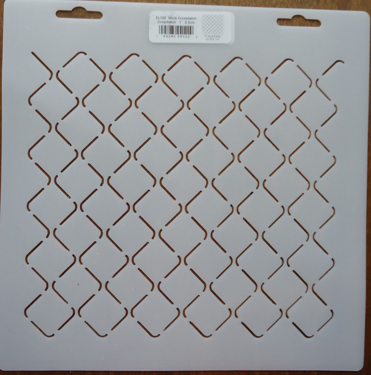 Stencil Quilting Mock Crosshatch 1" 2.5cm EL122 QC sew quilt stitch template
