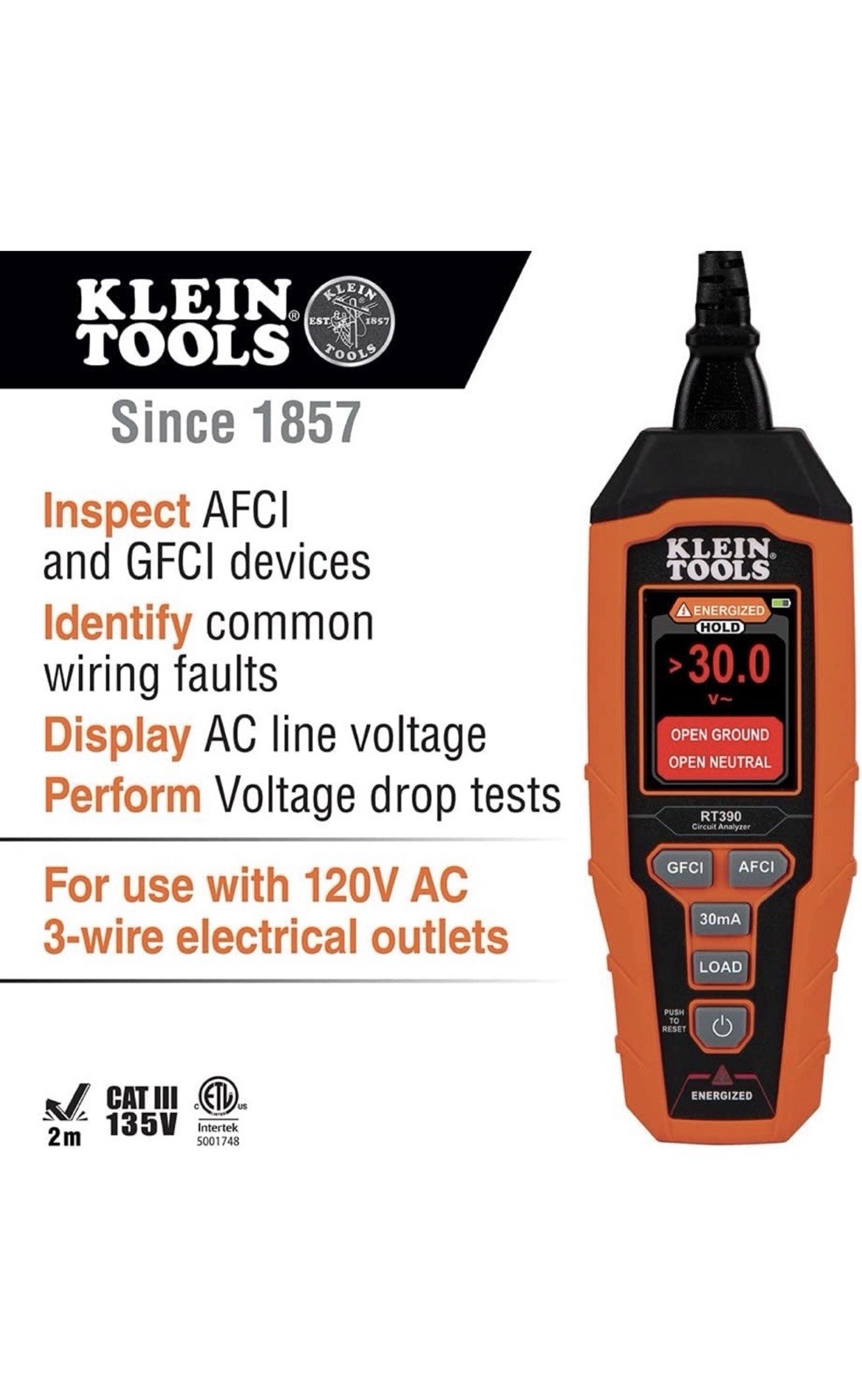 Klein Tools RT390 Circuit Analyzer