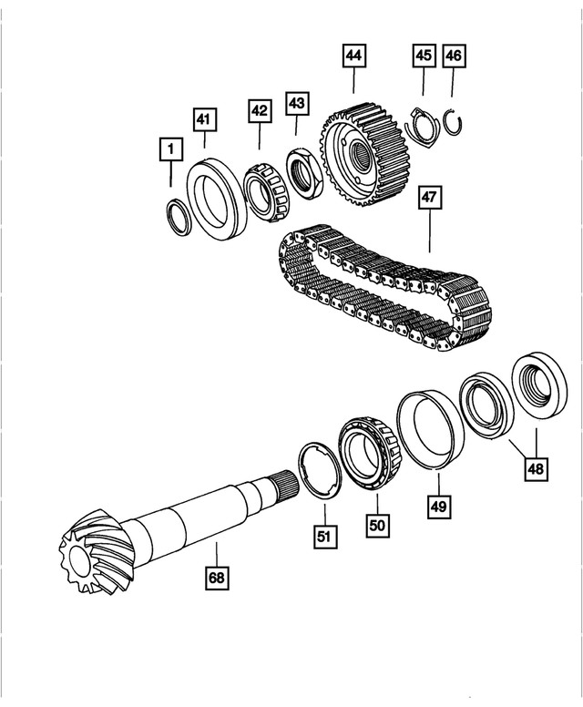 Genuine Mopar Transfer Shaft Sprocket 04659834