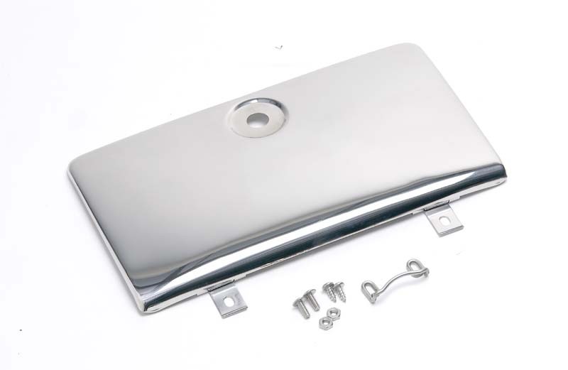 Kentrol 30526 Polished Glove Box Door Use w/OE Key Lock for 72-86 Jeep CJ