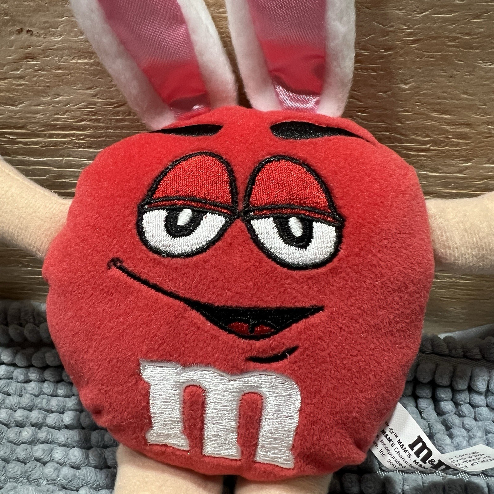 M&M’s Red Character Easter Bunny Plush – 11” Soft Stuffed Toy 2007
