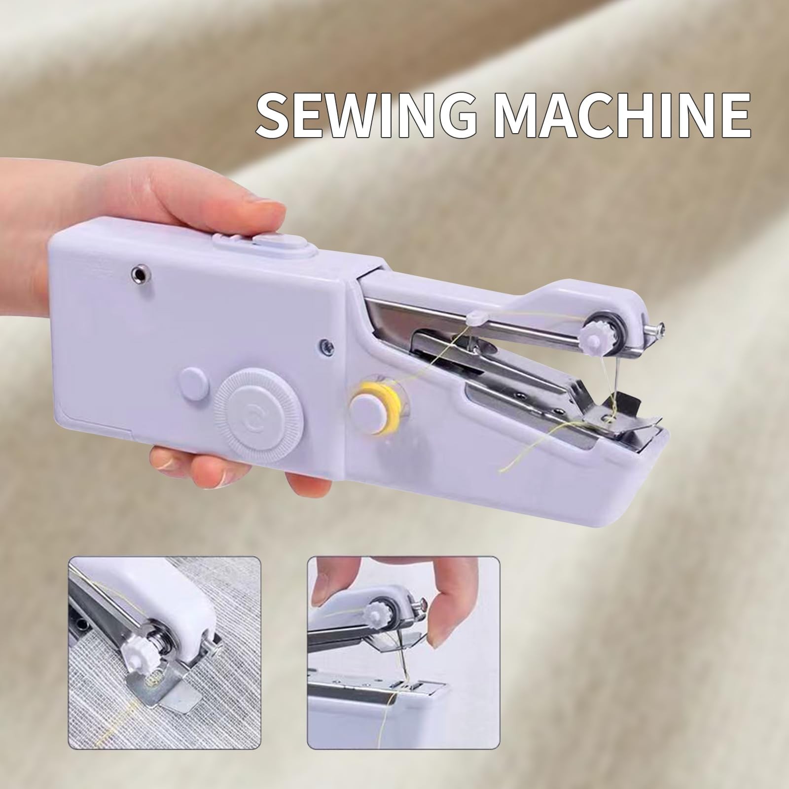 Handheld Sewing Machine, Mini Electric Portable Sewing Machine for Beginners,
