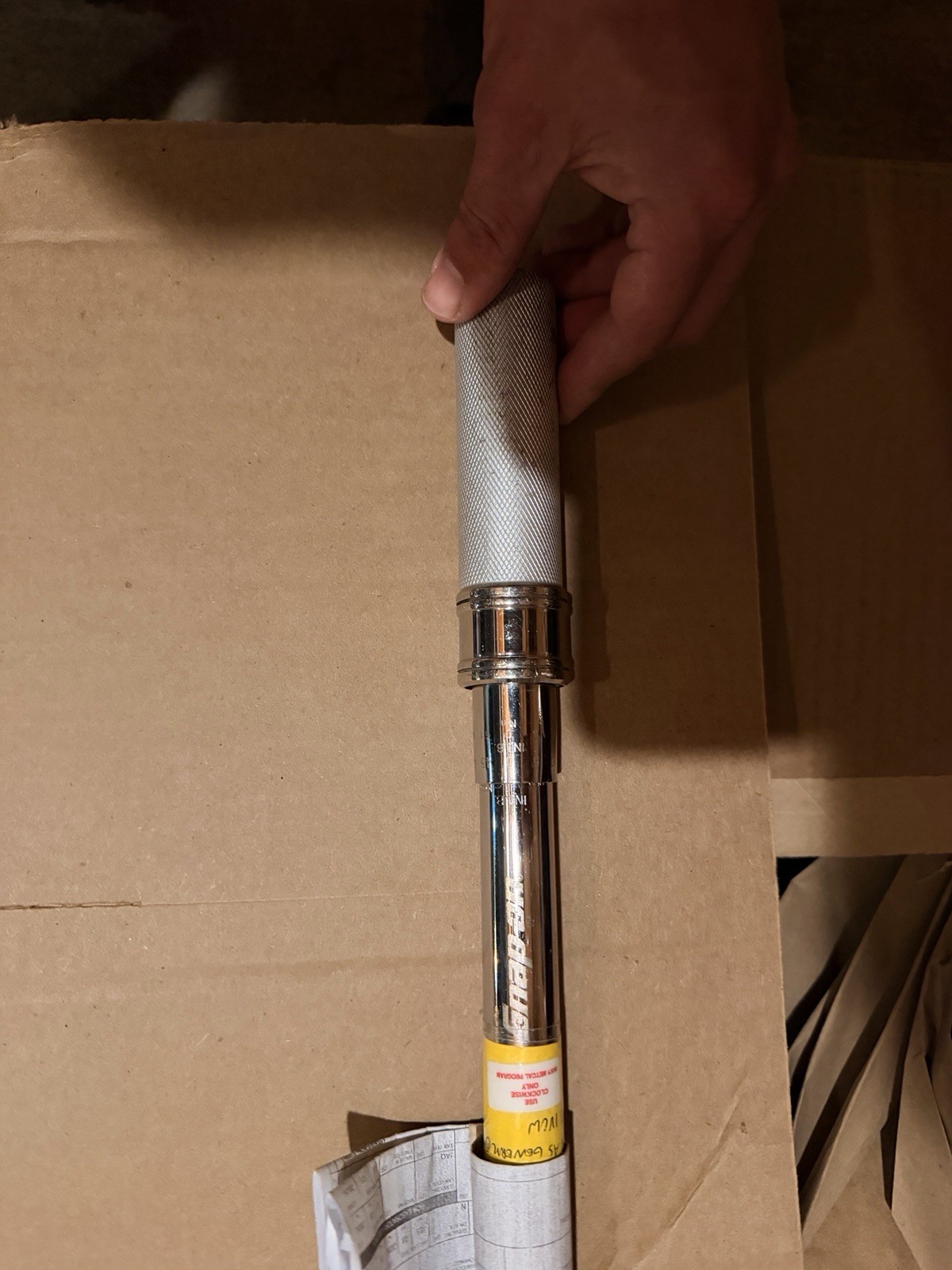 Snap-on Click Torque Wrench 1/2" Ratcheting Adjustable Chrome Steel