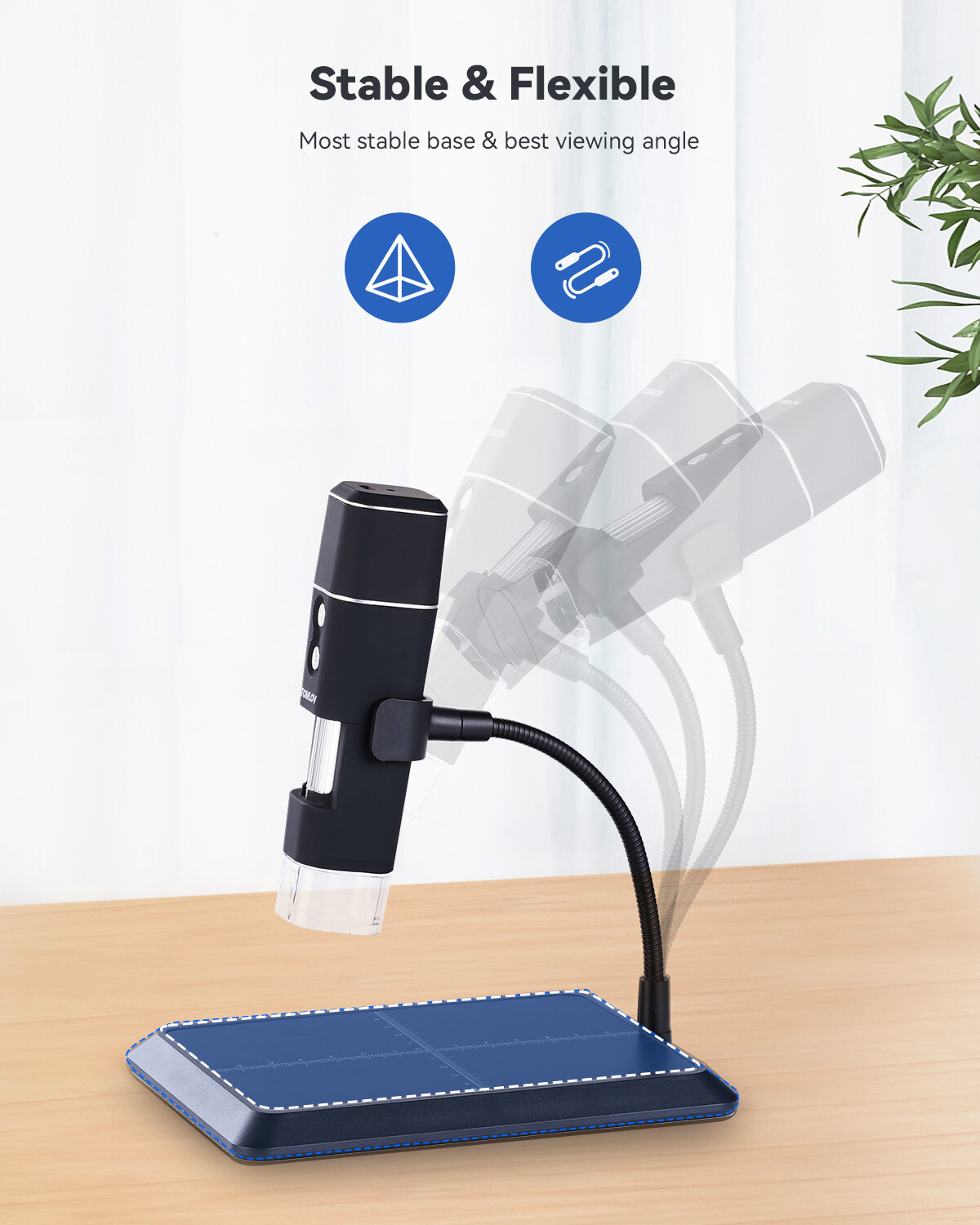 TOMLOV WiFi Digital 1000X Magnification USB Coin Microscope Camera Observation