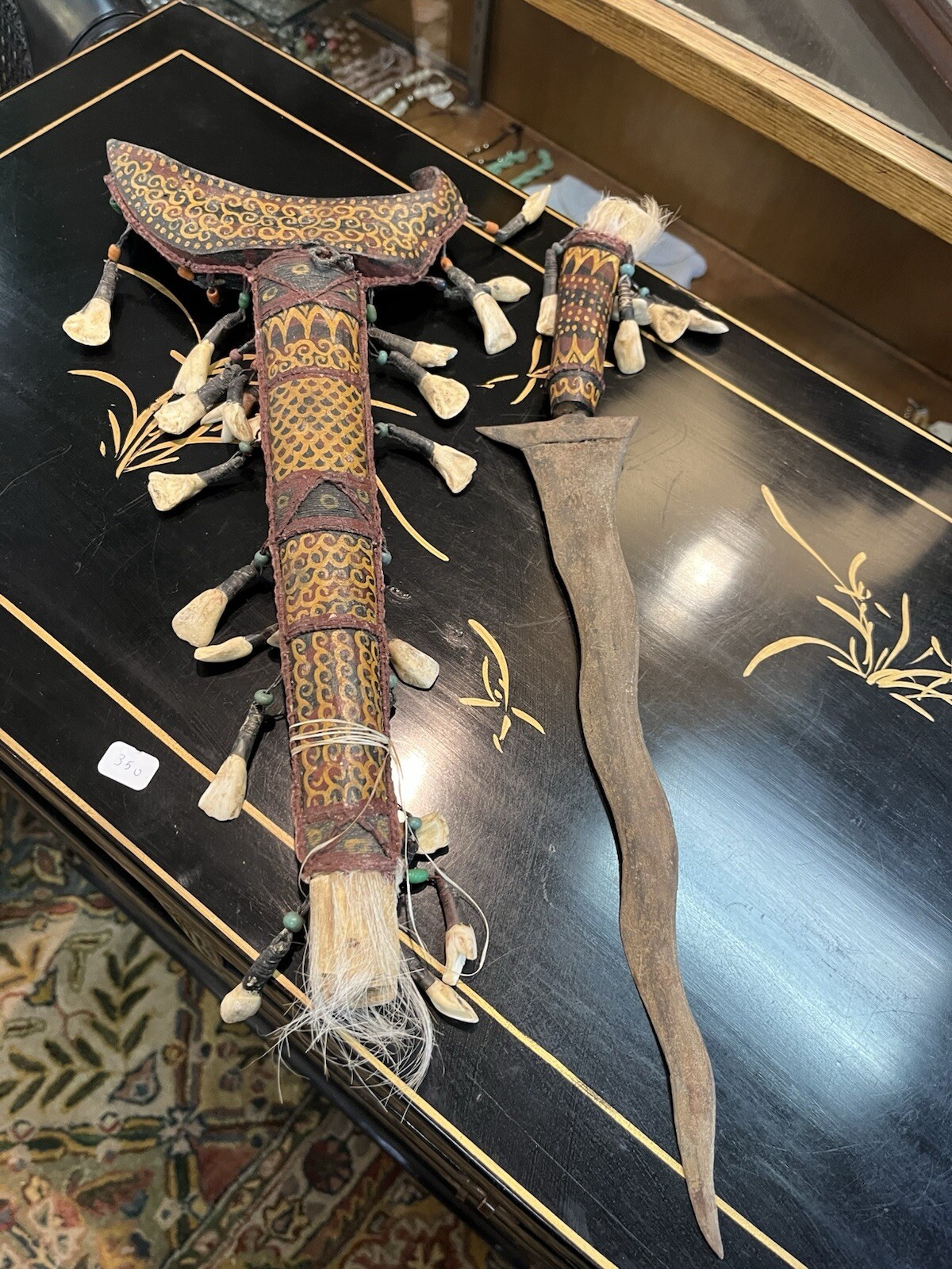 Authentic Indonesian Ceremonial kris dagger. Keris Jangkung.