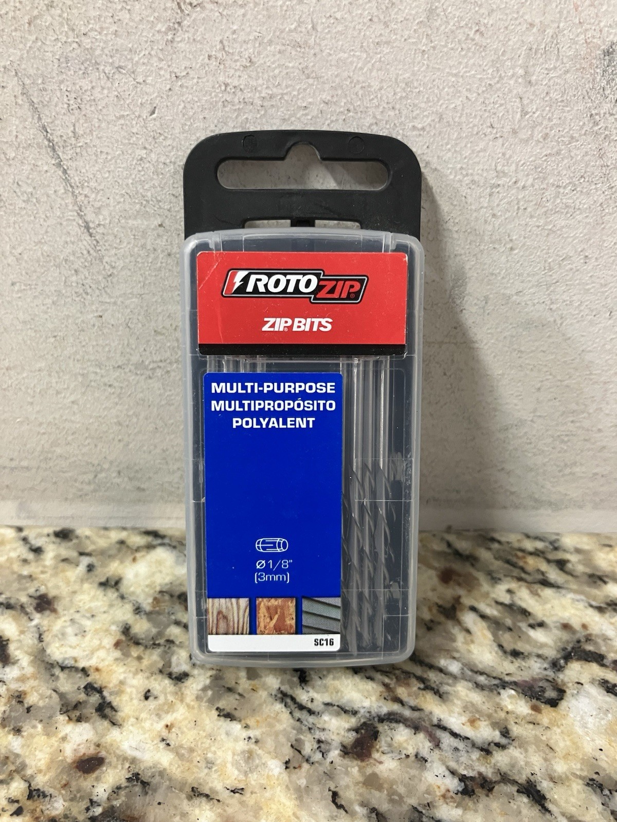 New Rotozip SC16 1/8 Inch Sab Recut Zip Bit for Wood and Plastic, 16 Pack